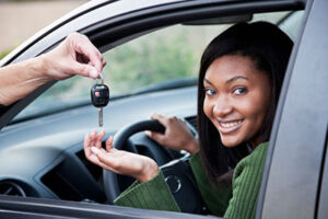 Giving keys to a teen driver