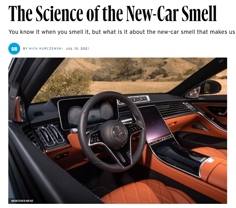 Article Title on New Car Smell