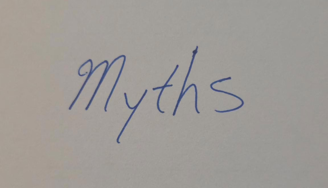 Handwritten "Myths"