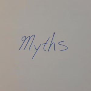 Handwritten "Myths"