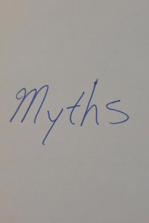 Handwritten "Myths"