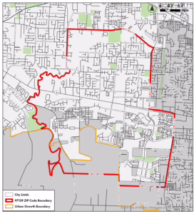 Zip Code Map for Hillsboro